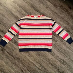 Ply cashmere striped sweater